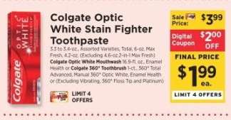 Colgate Optic White Stain Fighter Toothpaste