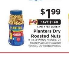 Planters Dry Roasted Nuts
