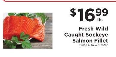 Fresh Wild Caught Sockeye Salmon Fillet