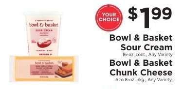 Bowl & Basket Sour Cream or Chunk Cheese