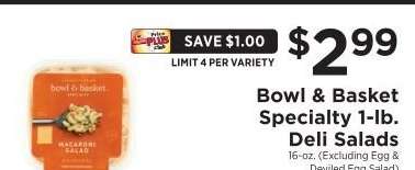 Bowl & Basket Specialty 1-lb. Deli Salads