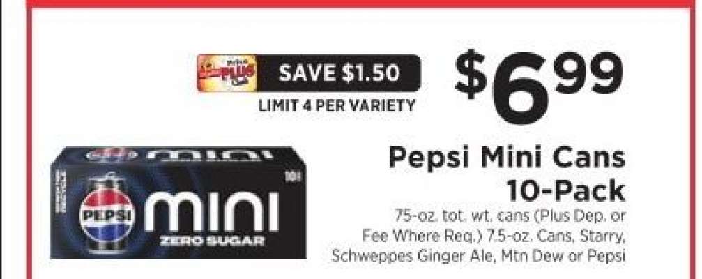 Pepsi Mini Cans 10-Pack