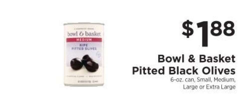 Bowl & Basket Pitted Black Olives