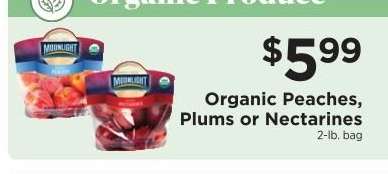Organic Peaches, Plums or Nectarines