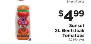 SUNSET XL BEEFSTEAK TOMATOES