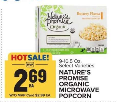 Nature’s Promise Organic Microwave Popcorn