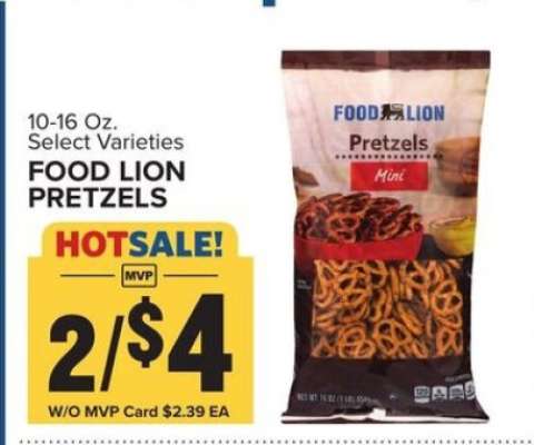 FOOD LION PRETZELS