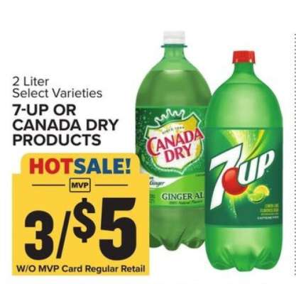 7-UP or Canada Dry Products