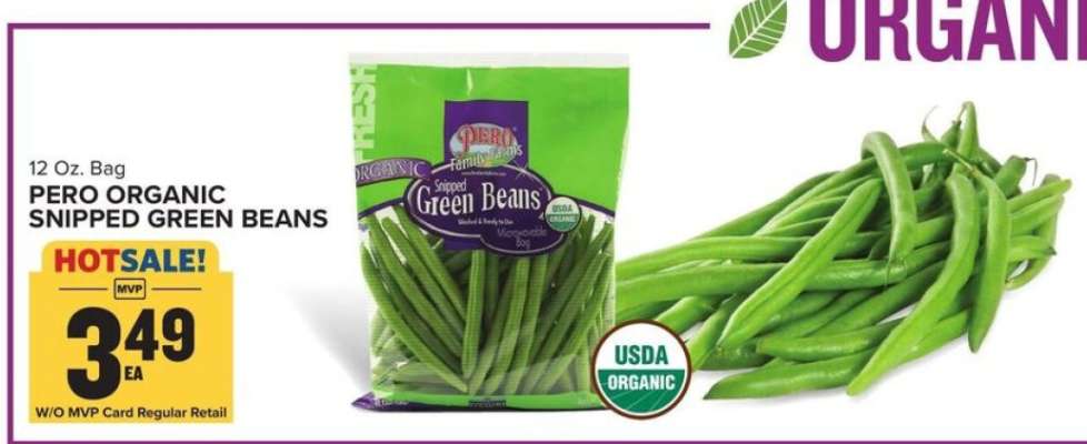 Pero Organic Snipped Green Beans