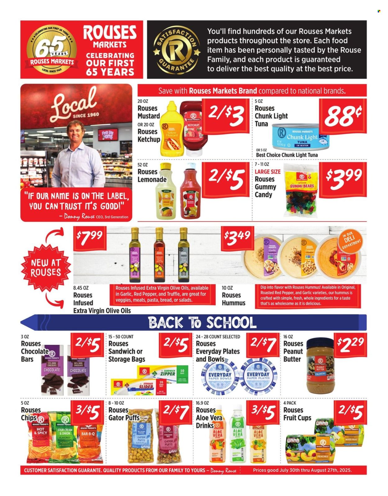 Rouses Markets ad - 07/30/2025 - 08/27/2025. Page 1