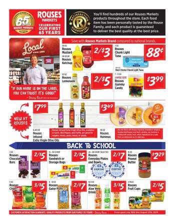 Rouses Markets Flyer - 07/30/2025 - 08/27/2025.