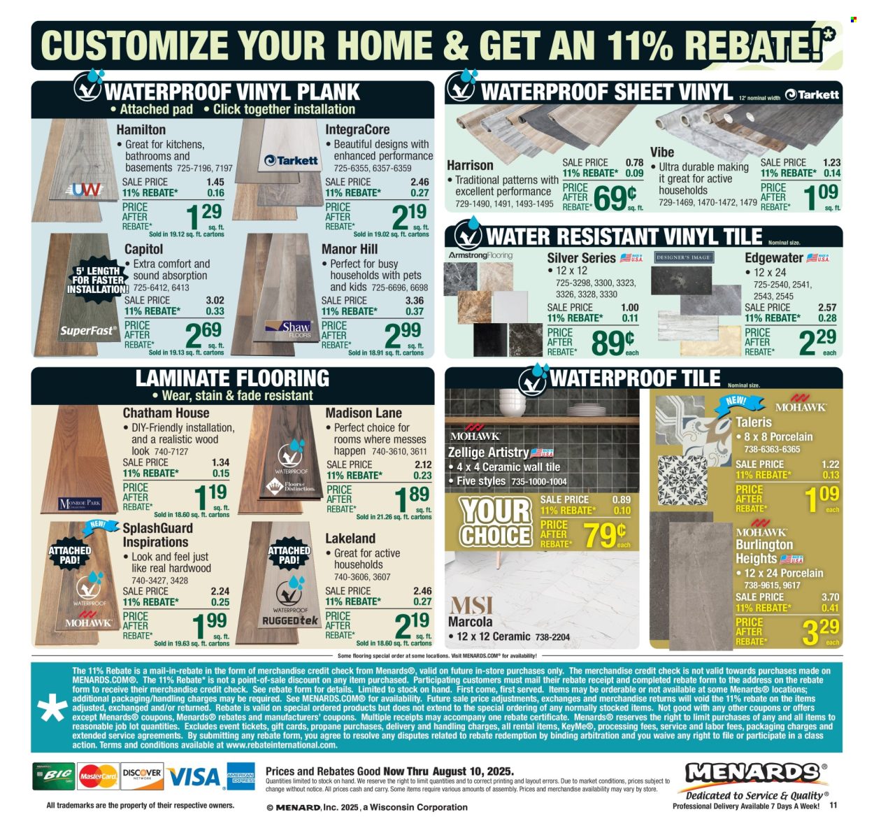 Menards ad - 07/30/2025 - 08/10/2025. Page 17