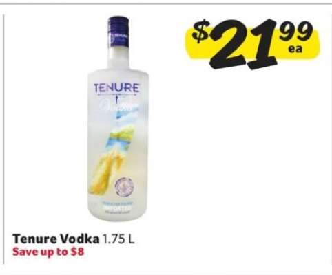 Tenure Vodka