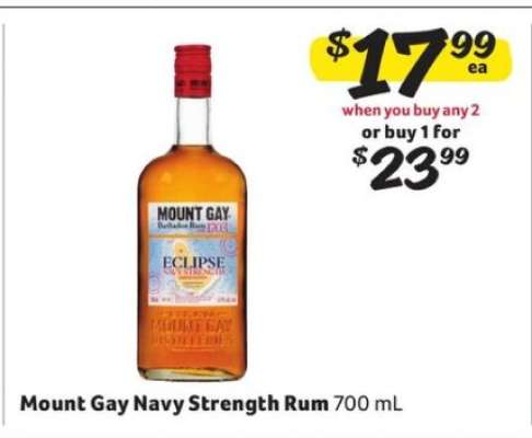 Mount Gay Navy Strength Rum