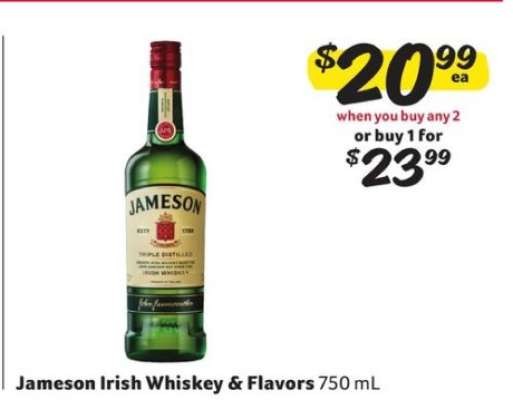 Jameson Irish Whiskey & Flavors