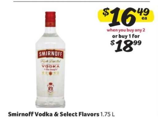 Smirnoff Vodka & Select Flavors