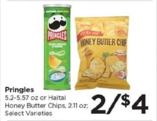 Pringles or Haitai Honey Butter Chips