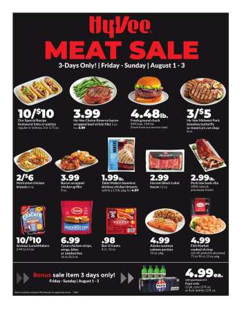 Hy-Vee Flyer - 08/01/2025 - 08/03/2025.