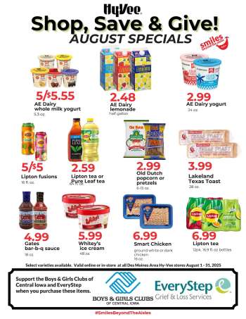 Hy-Vee Flyer - 08/01/2025 - 08/31/2025.