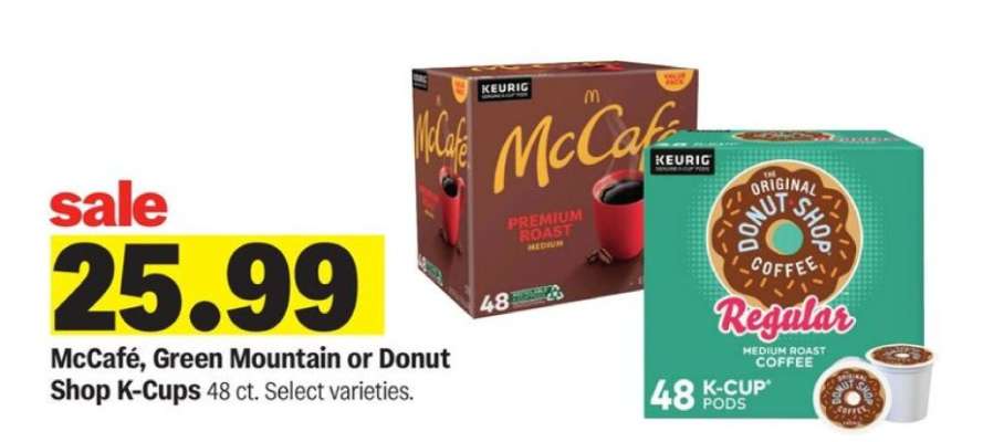 McCafé, Green Mountain or Donut Shop K-Cups