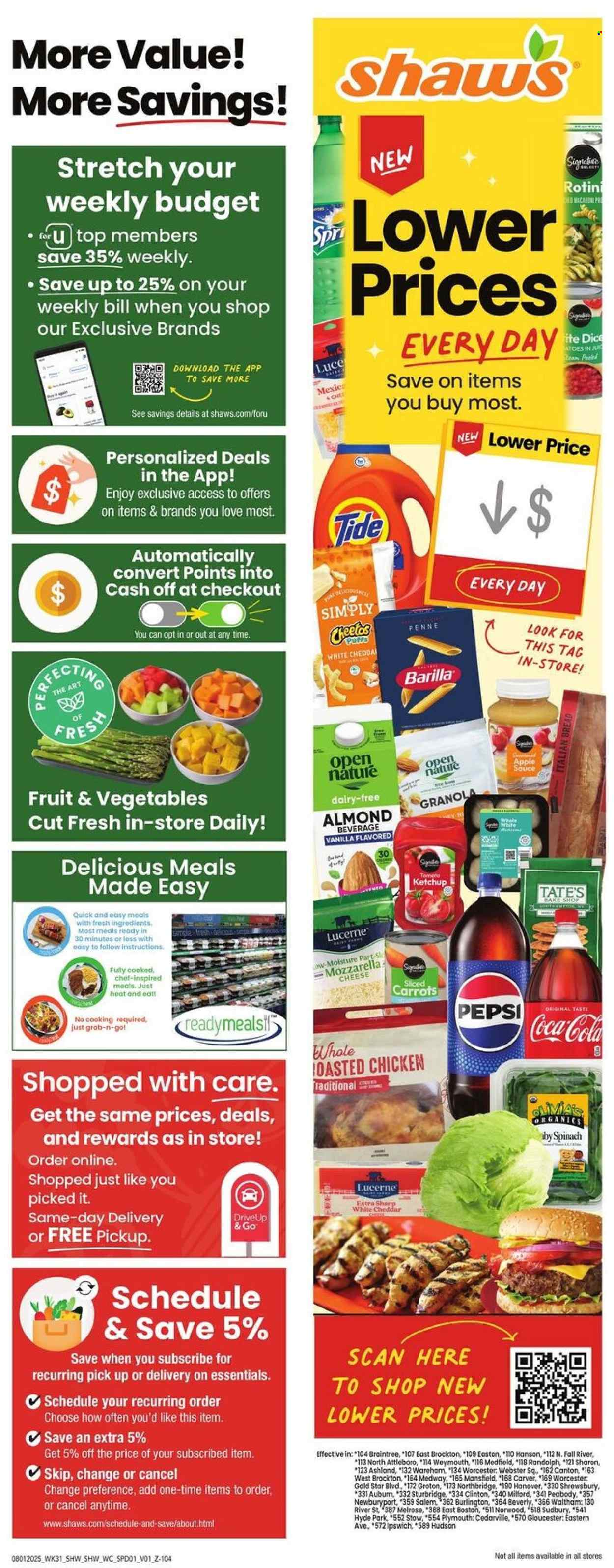 Shaw’s ad - 08/01/2025 - 08/07/2025. Page 1