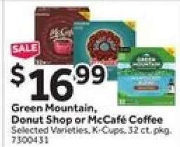 Green Mountain, Donut Shop or McCafé Coffee