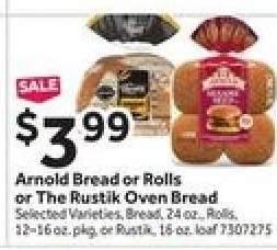 Arnold Bread or Rolls or The Rustik Oven Bread