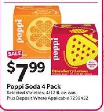 Poppi Soda 4 Pack