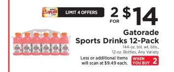 Gatorade Sports Drinks 12-Pack
