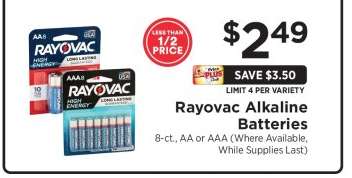 Rayovac Alkaline Batteries