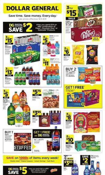 Dollar General Flyer - 08/03/2025 - 08/09/2025.