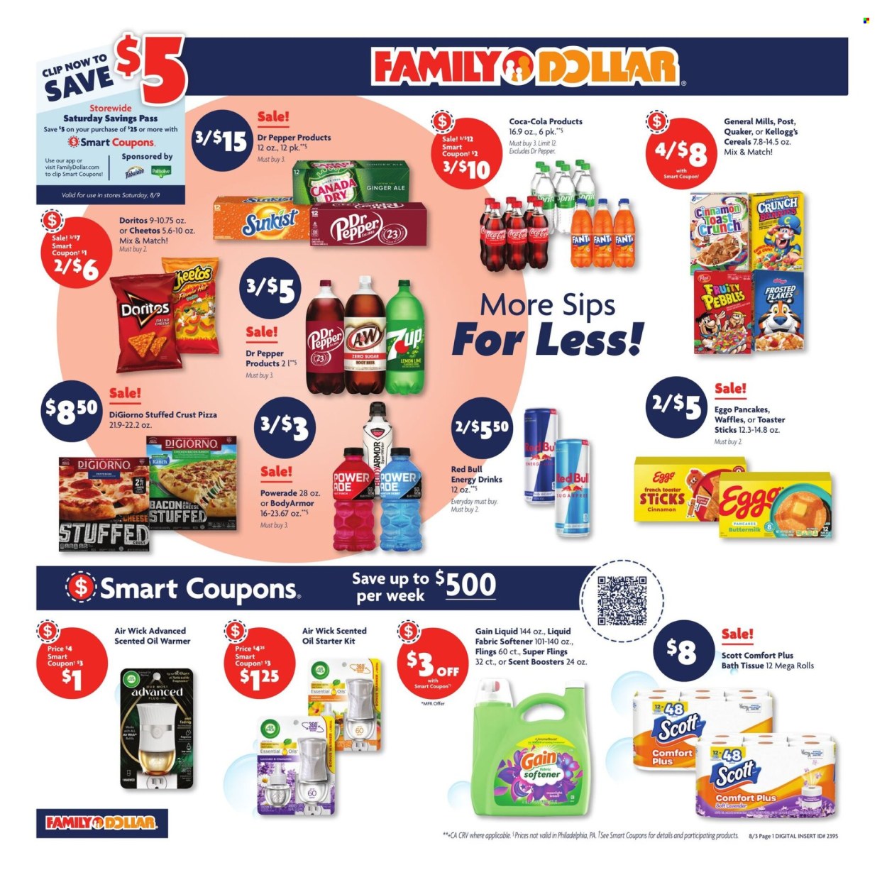 Family Dollar ad - 08/03/2025 - 08/09/2025. Page 1