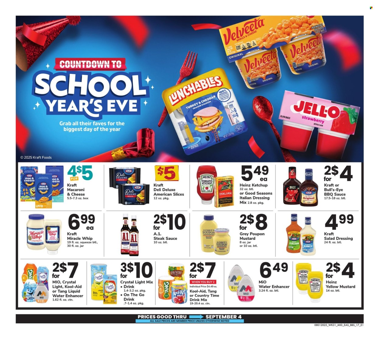 Safeway ad - 08/01/2025 - 09/04/2025. Page 17