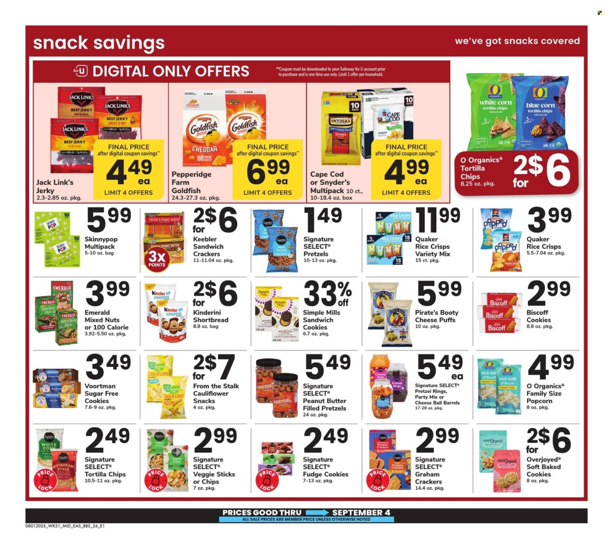 Safeway ad - 08/01/2025 - 09/04/2025. Page 26