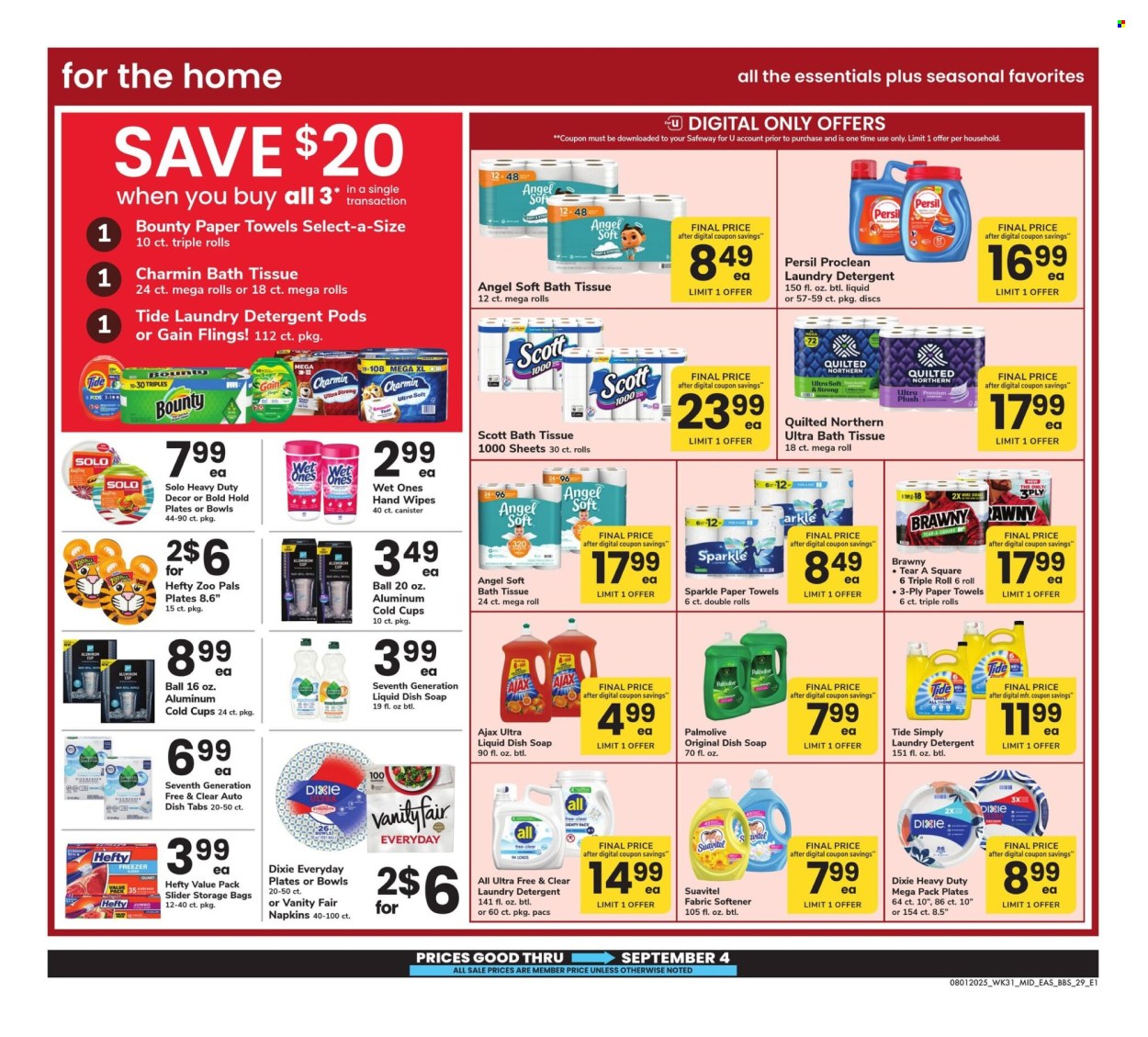 Safeway ad - 08/01/2025 - 09/04/2025. Page 29
