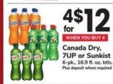 Canada Dry, 7UP or Sunkist