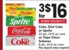 Coke, Diet Coke Or Sprite