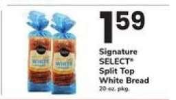 Signature SELECT Split Top White Bread