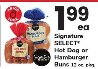 Signature SELECT Hot Dog or Hamburger Buns