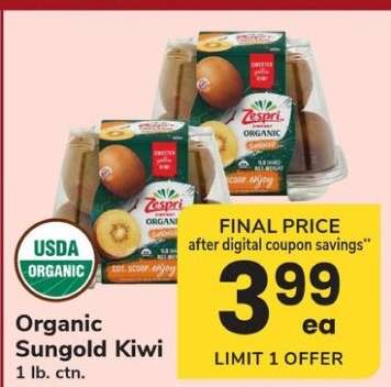 Organic Sungold Kiwi