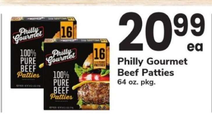 Philly Gourmet Beef Patties