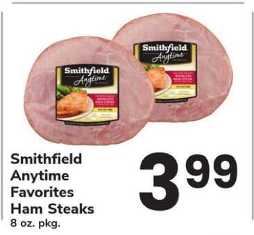 Smithfield Anytime Favorites Ham Steaks