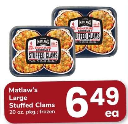 Matlaw’s Large Stuffed Clams