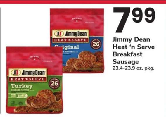 Jimmy Dean Heat'n Serve Breakfast Sausage