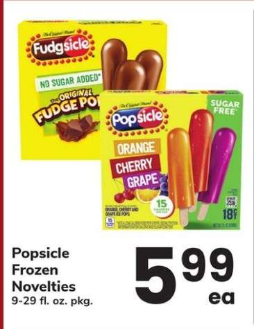 Popsicle Frozen Novelties