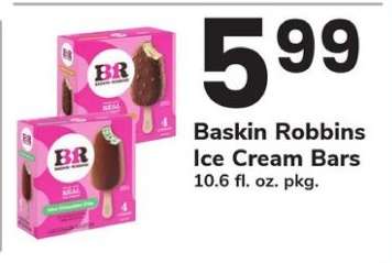 Baskin Robbins Ice Cream Bars