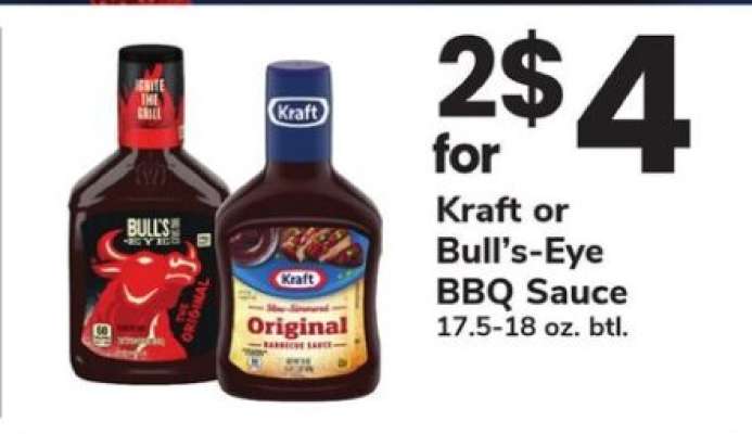 Kraft or Bull's-Eye BBQ Sauce