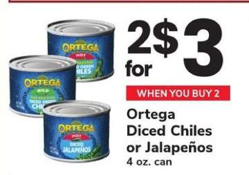 Ortega Diced Chiles or Jalapeños