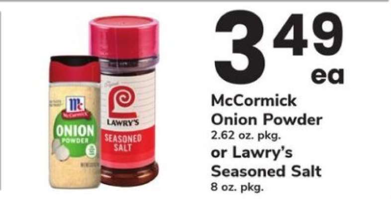 McCormick Onion Powder or Lawry's Seasoned Salt