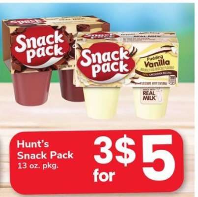 Hunt's Snack Pack
